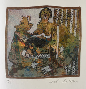 Theo Tobiasse<br>Perles froides, rêves inconnus, Iš rinkinio La fête de Riwka, 1989<br>Litografija, 98/99