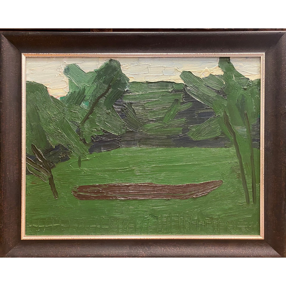 Ričardas Povilas Vaitiekūnas | Luotas sode, 1976 | Aliejus, drobė, 64x84 (79x99)