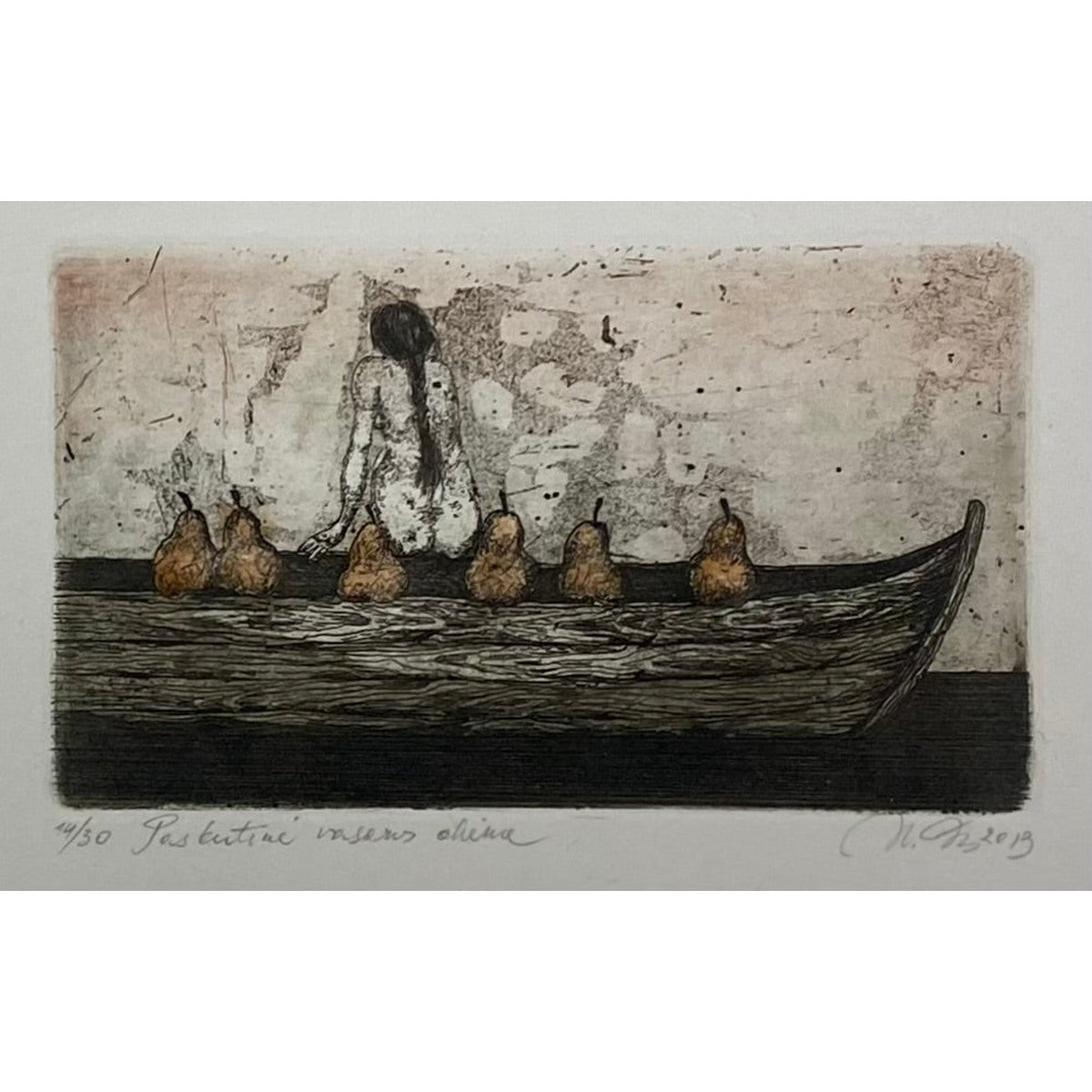 Nijolė Šaltenytė | The Last Day of Summer, 2013 | Paper etching, 14/30, 8x13,5 (25x30,5)