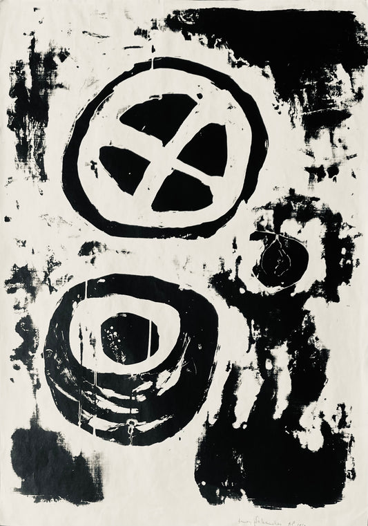 Henry Šalkauskas | Composition, 1962 | Paper, silkscreen, AP (edition of 12), 78x56 (90x70,5)