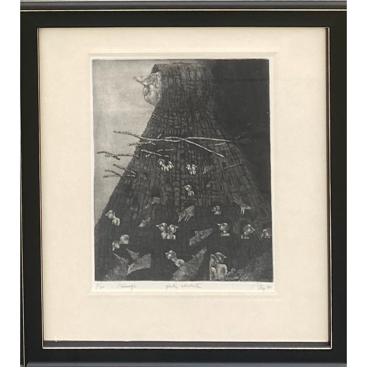 Nijolė Šaltenytė | Užuovėja, 1990 | Popierius ofortas akvatinta, 5/30, 32x25 (51x46)