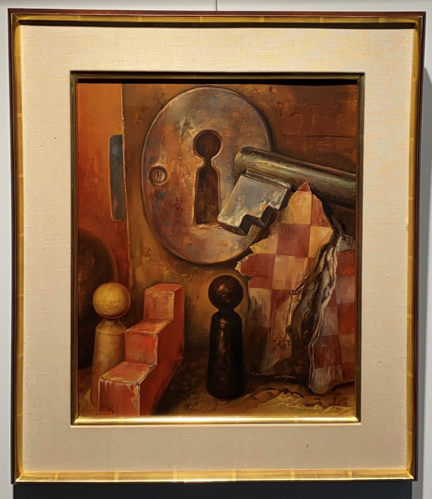 Samuel Bak | Opening, 1985 | Oil on canvas, 46x38