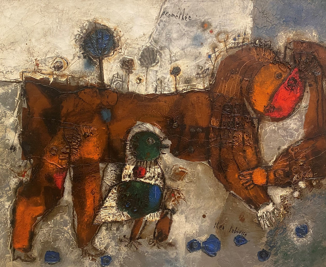 Theo Tobiasse<br>Prometėjas / Promethee, 1963<br>Drobė, aliejus, 60x73 (78x91)