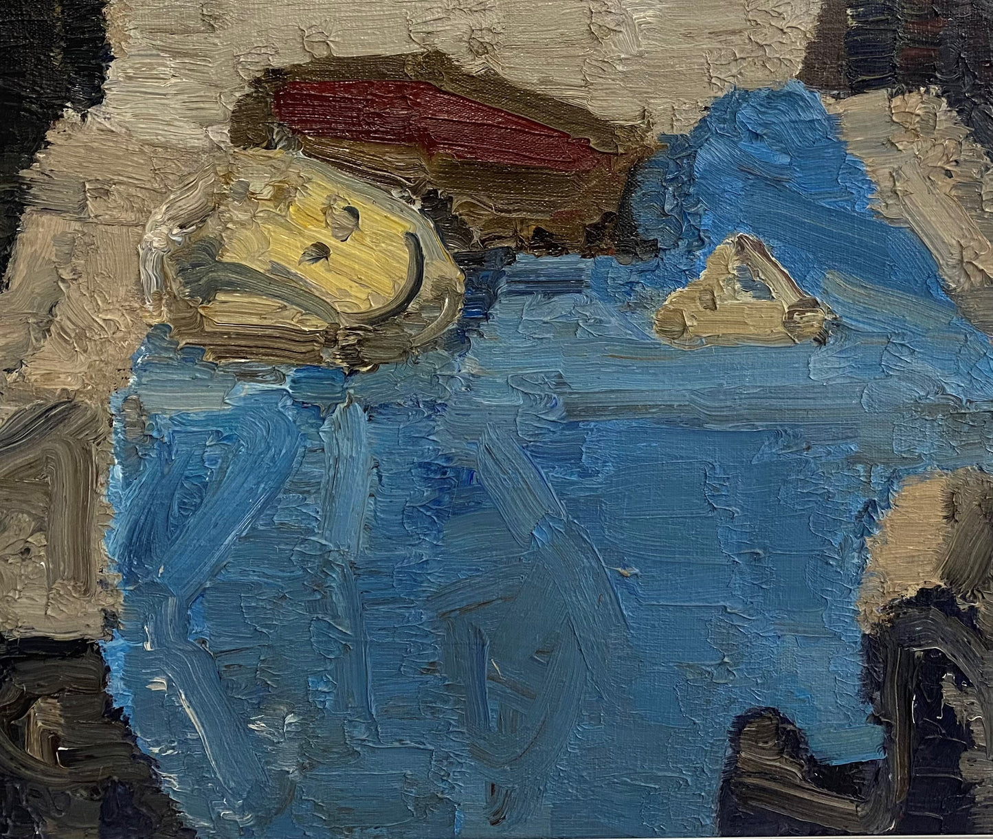 Ričardas Povilas Vaitiekūnas | Untitled, 1985 | Oil on canvas, 50x60 (65x75)